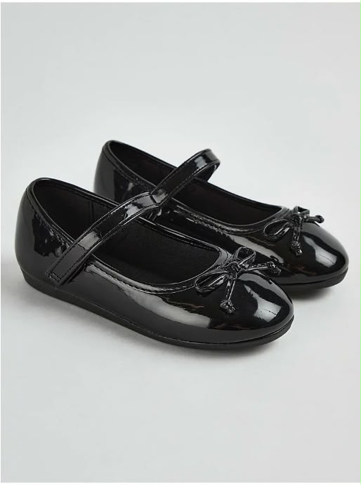 Kid's Classic Black Bow Ballet Flats