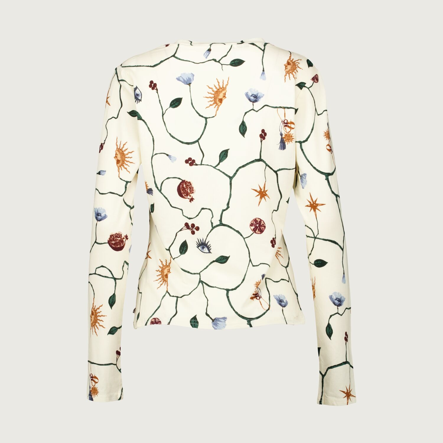 Cream Floral Patterned Top 2