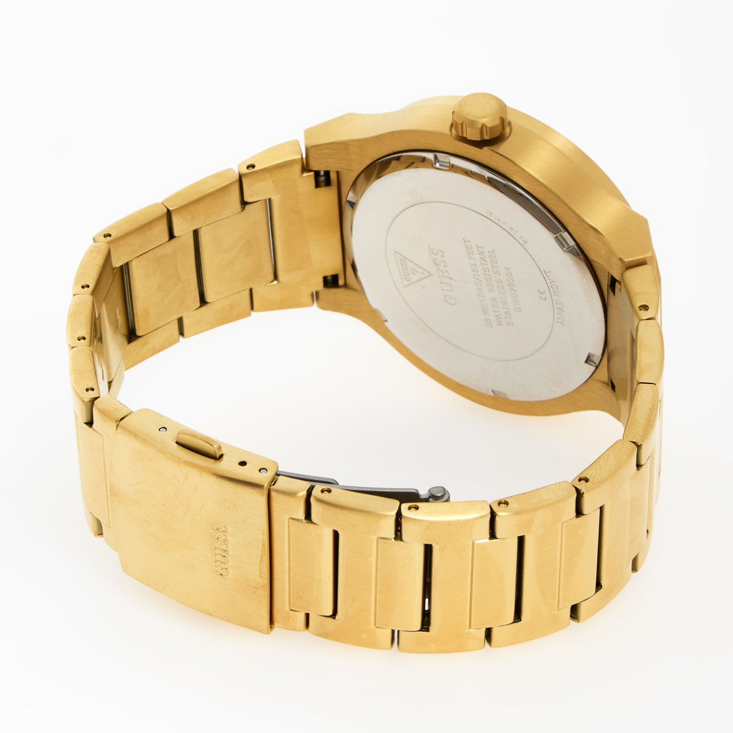  Gold Tone Chronograph Watch 2