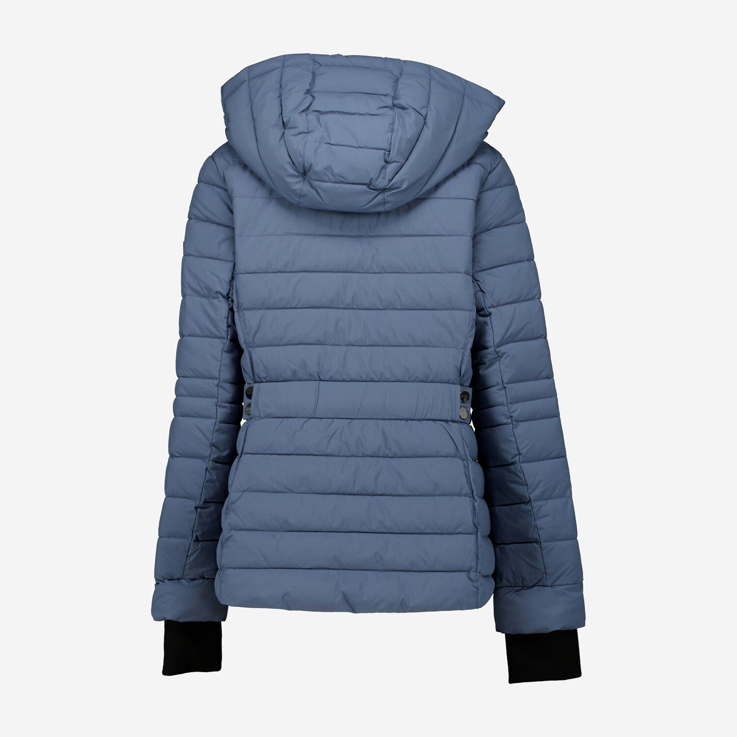 Blue Hooded Puffer Jacket 2