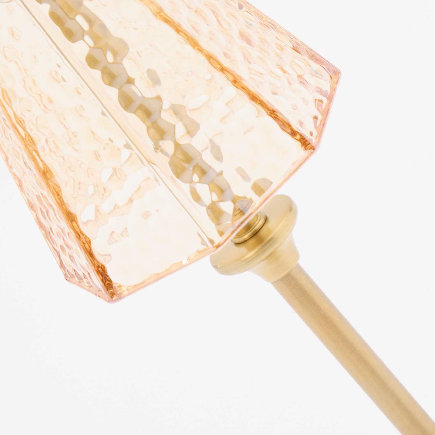  Gold Tone & Amber Rechargeable LED Table Lamp 35x12cm 2