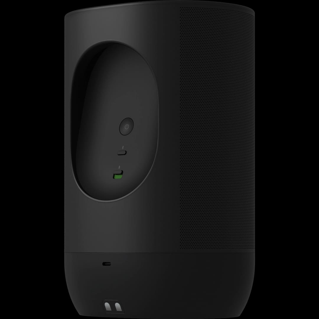 Move 2 Portable Smart Speaker - Wireless Bluetooth & Wi‑Fi Speaker (Black) 2