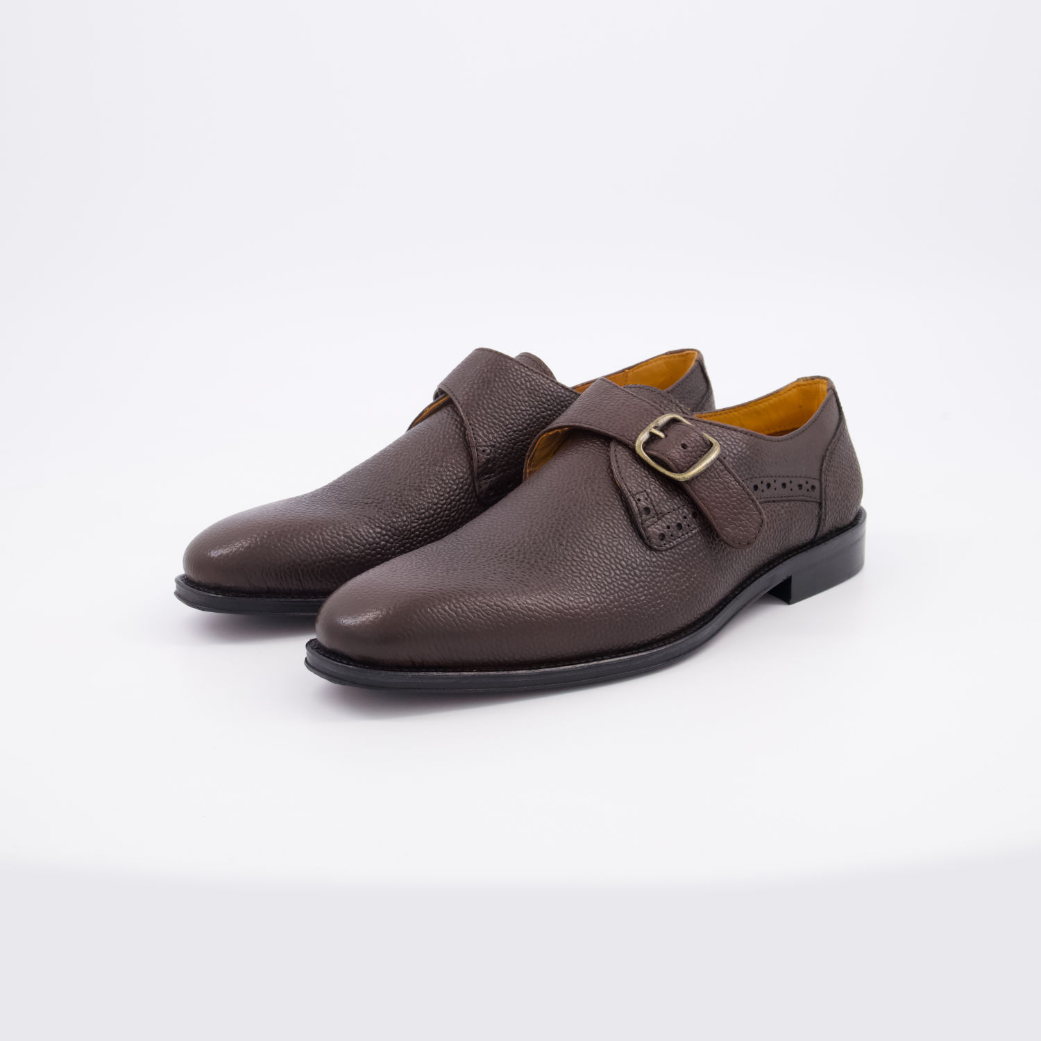  Dark Brown Leather The Cartwright Monk Shoes
