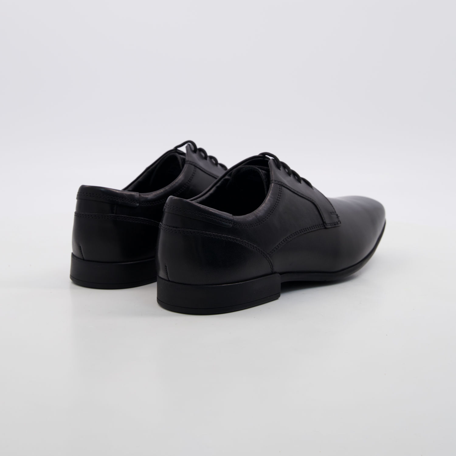  Black Leather Sidton Lace Formal Shoes 2