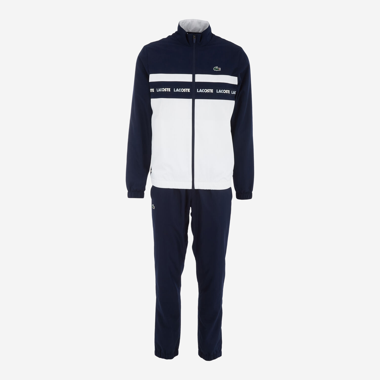  Navy Stripe Zip Through Tracksuit
