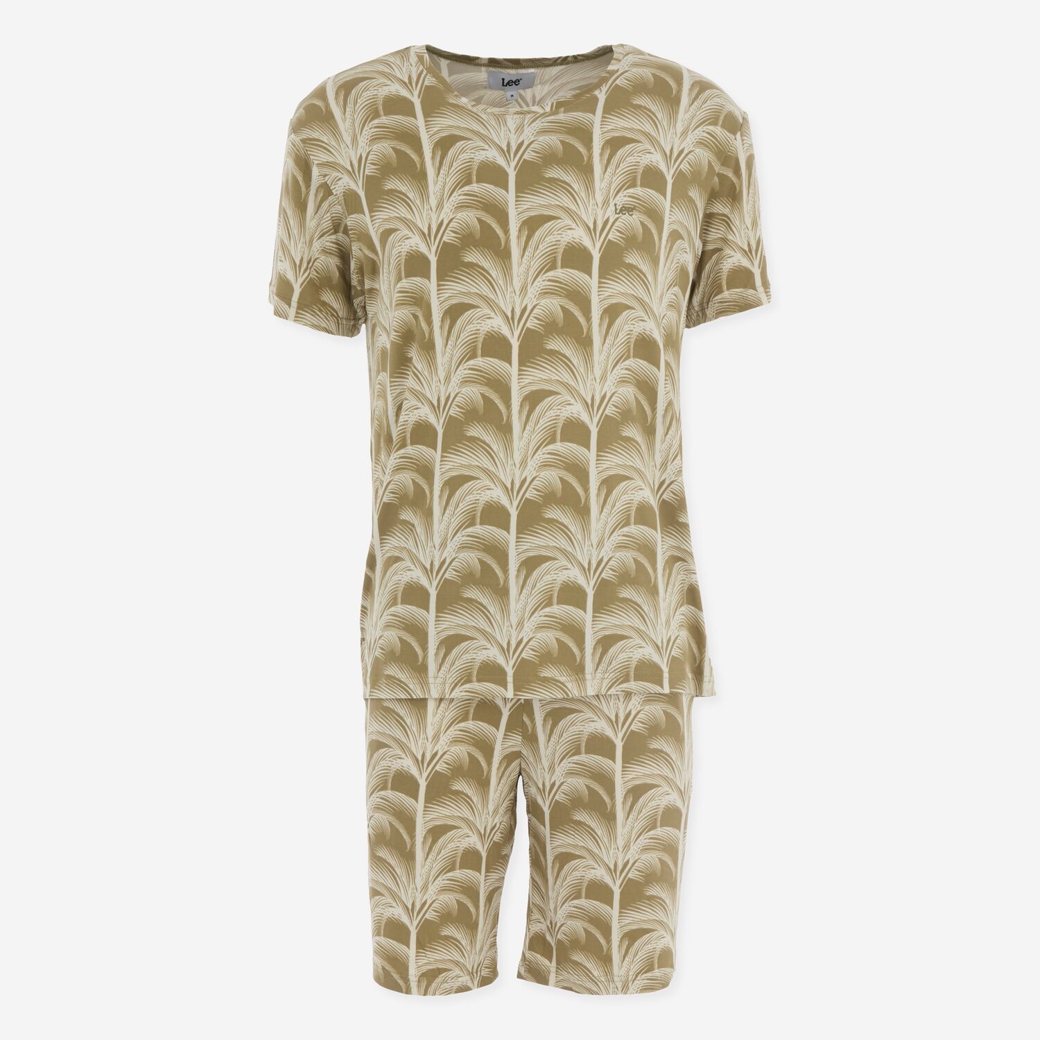 Sage & Natural Palm Printed Lounge Pyjama Set
