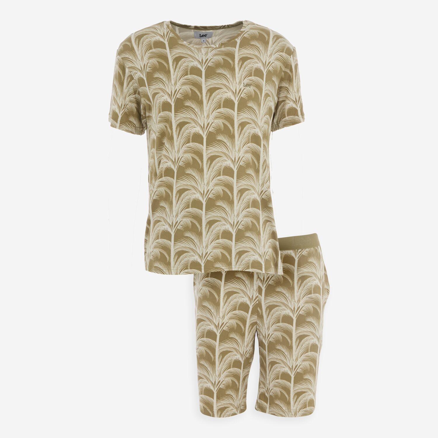 Sage & Natural Palm Printed Lounge Pyjama Set 3