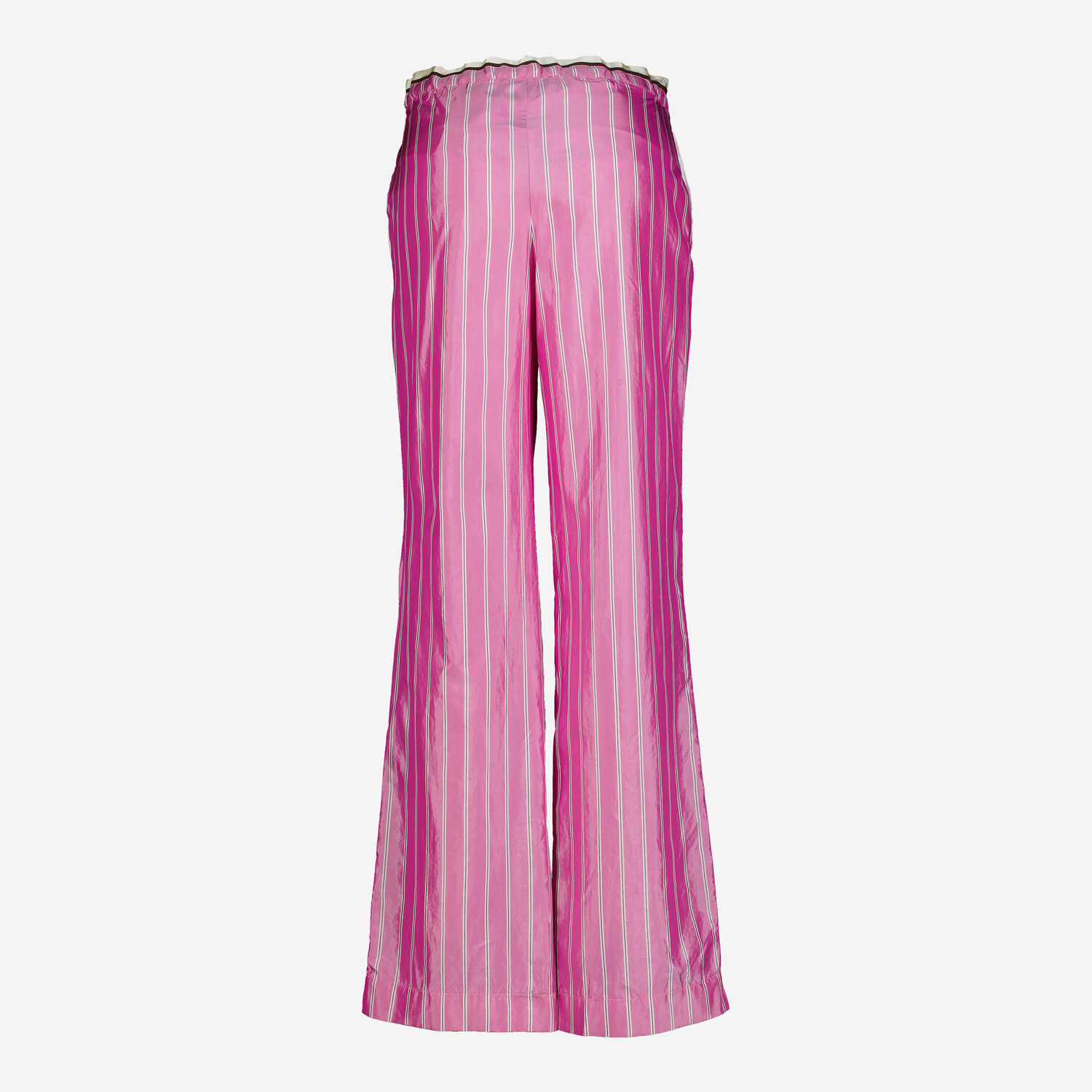 Women's Satin Striped Wide-Leg Trousers 3