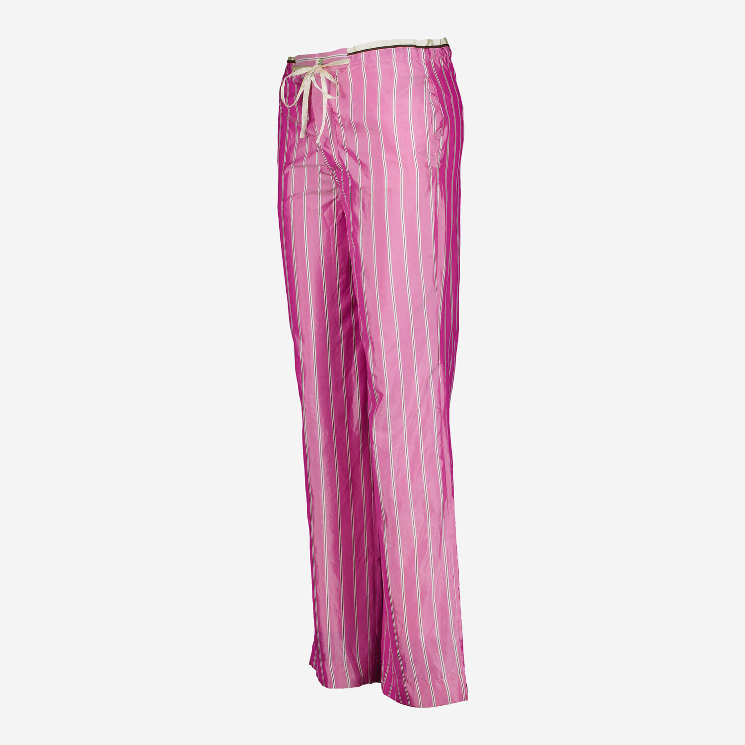 Women's Satin Striped Wide-Leg Trousers 2