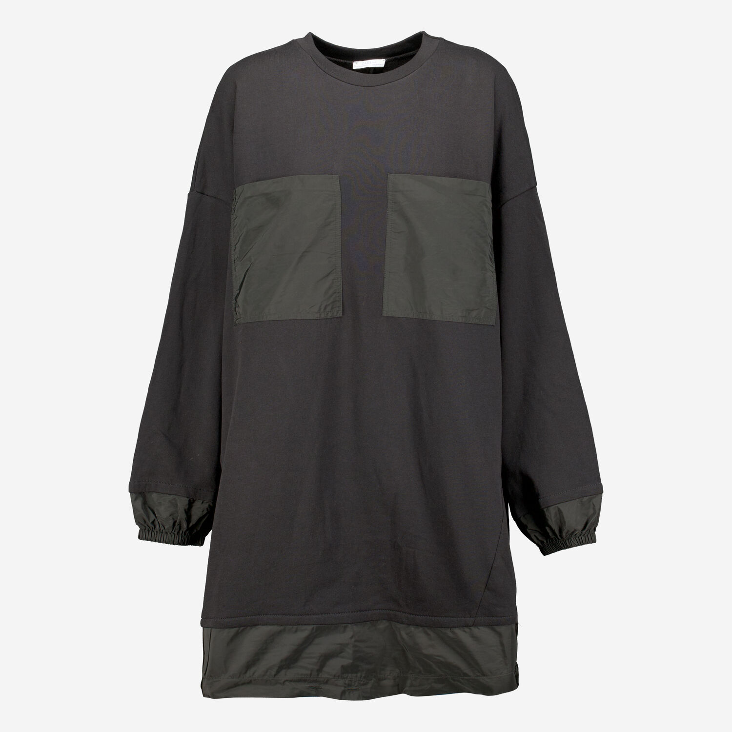 Black Dual Oversized Pocket Sweatshirt
