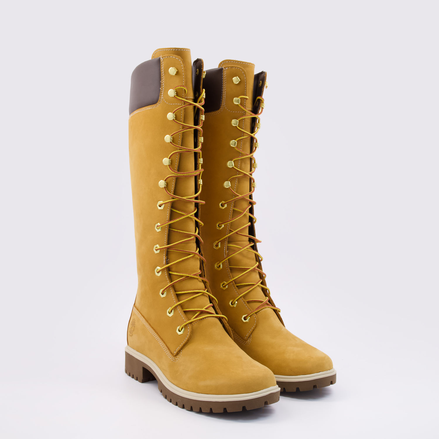 Tan Nubuck Knee High Boots
