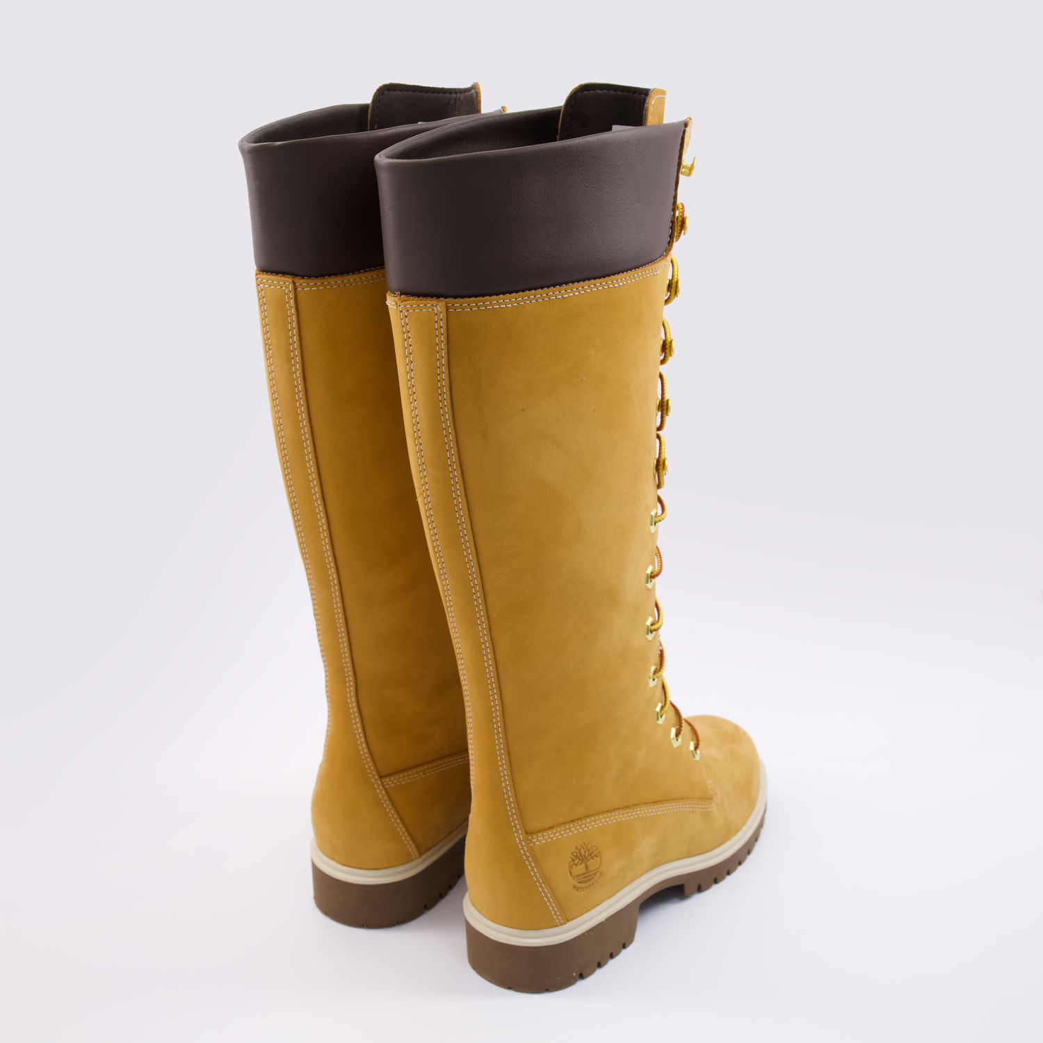 Tan Nubuck Knee High Boots 2