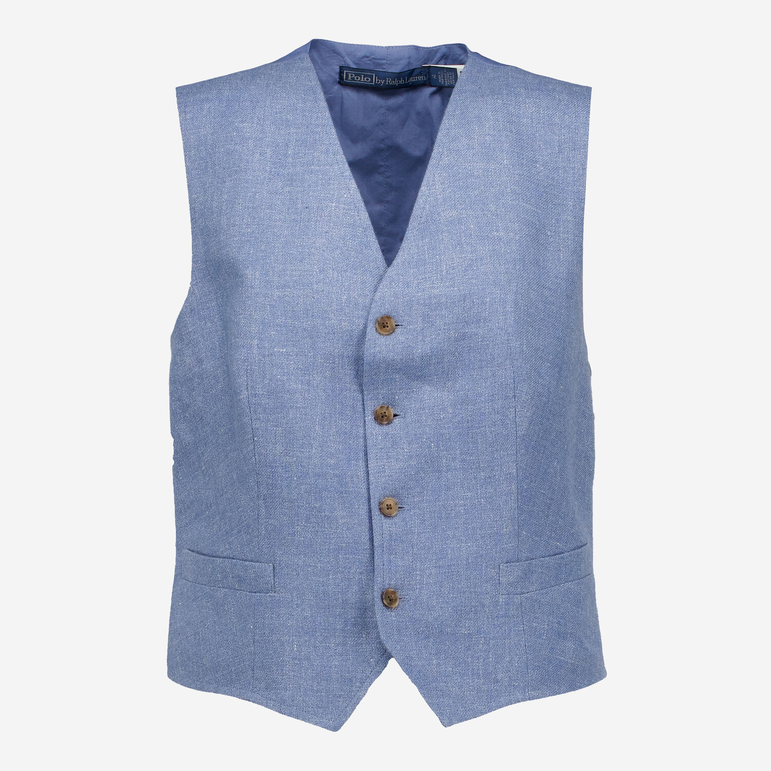 Blue Twill Waistcoat