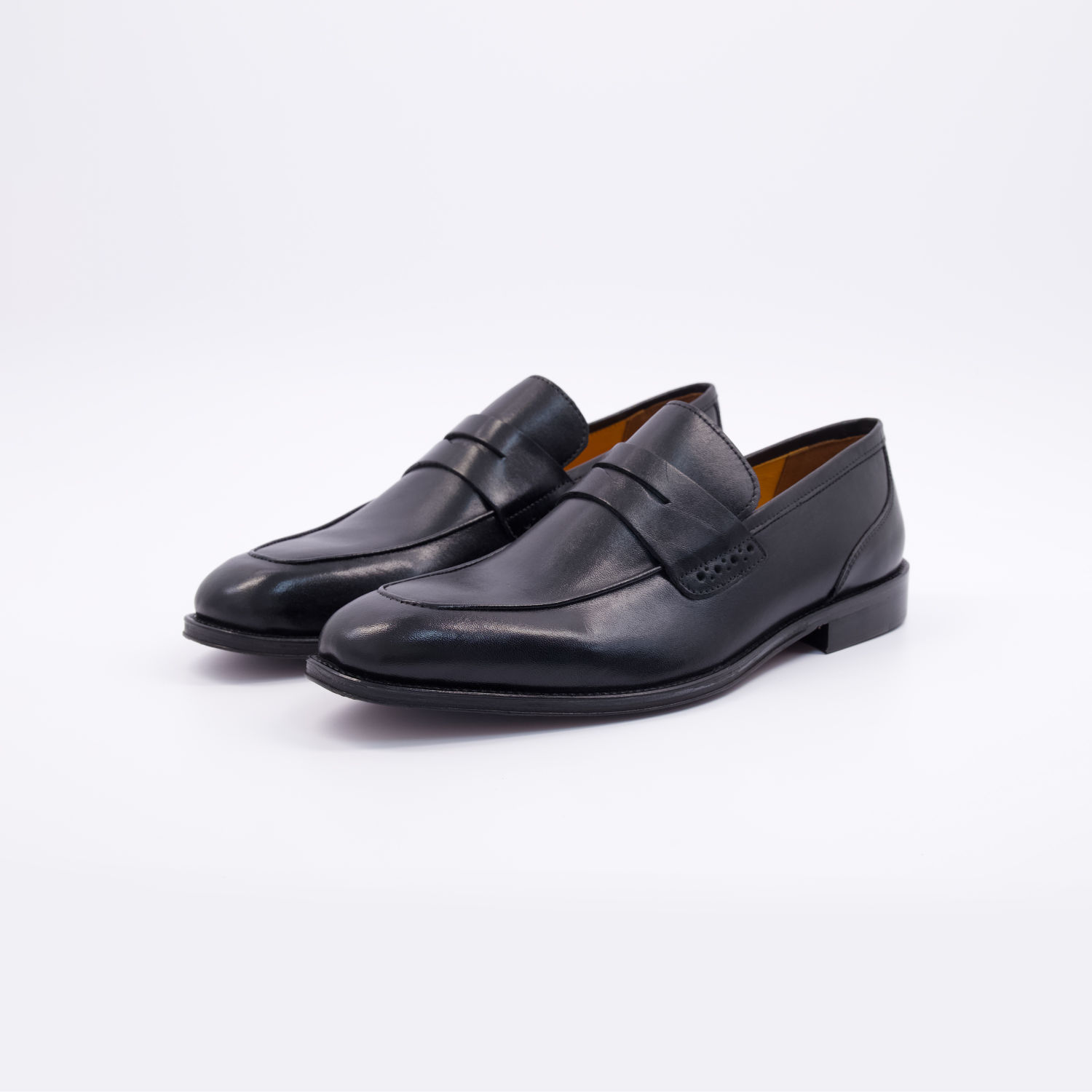  Black Leather The Smith Loafers 3
