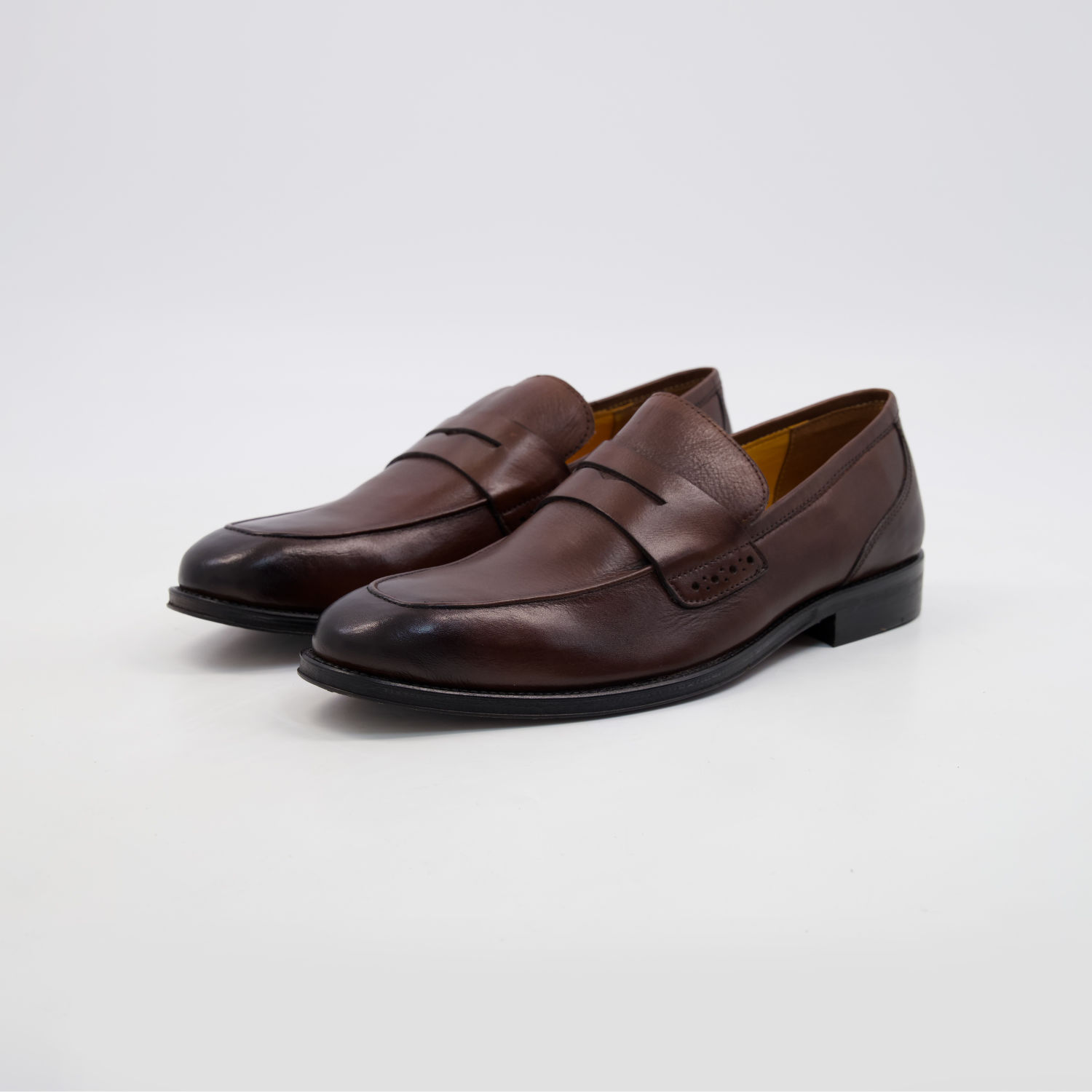 Brown Leather Smith Loafers 3