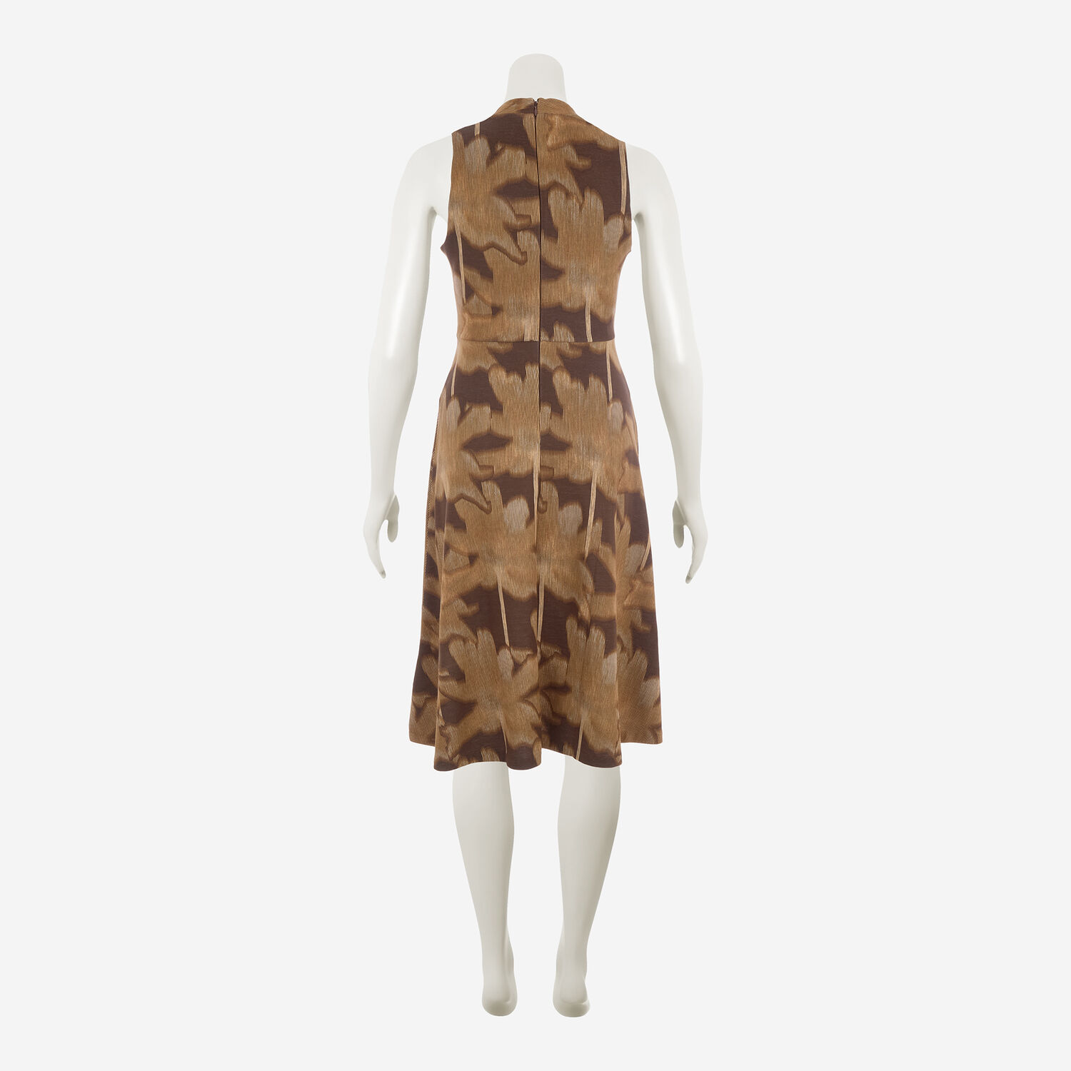 Brown Yummy Knot Striped Midi Dress 2