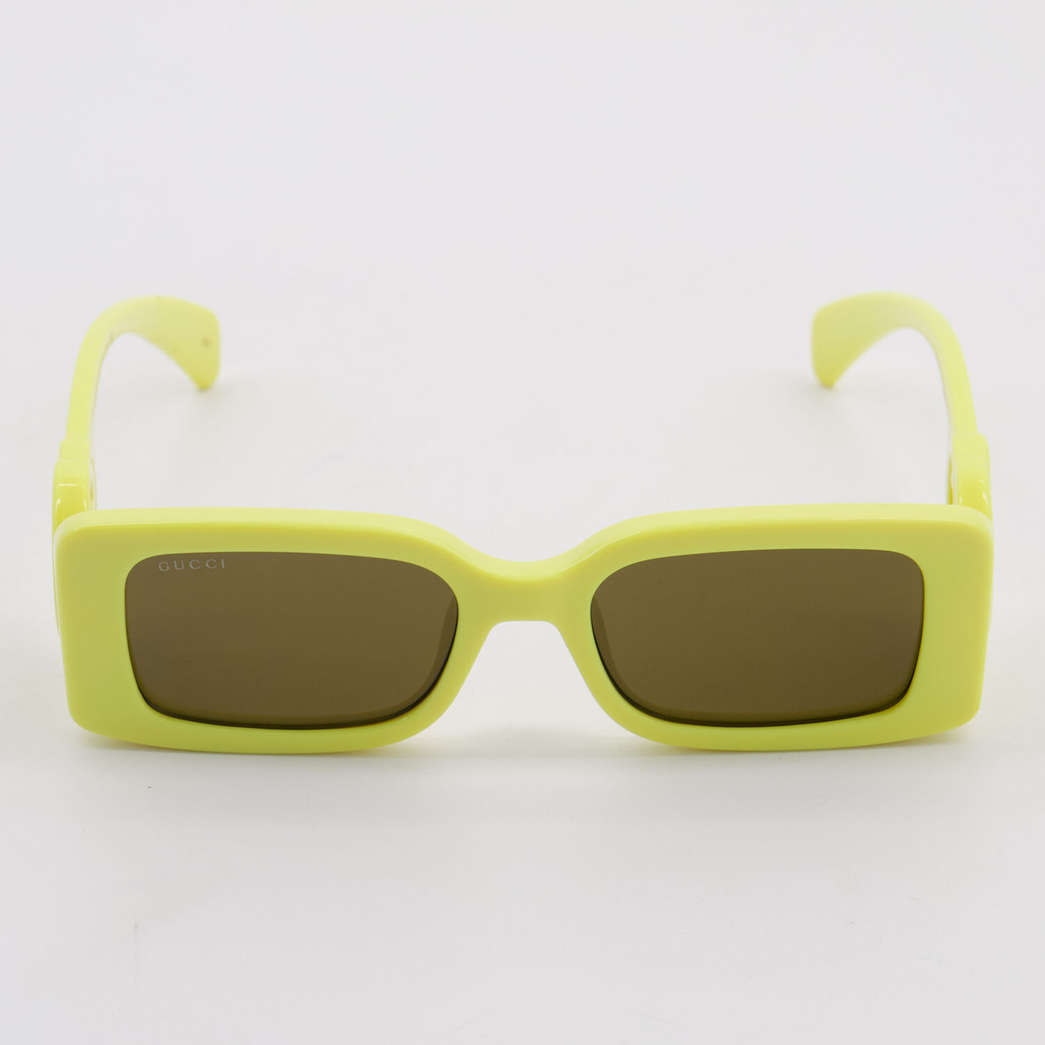 Yellow Logo Square Sunglasses