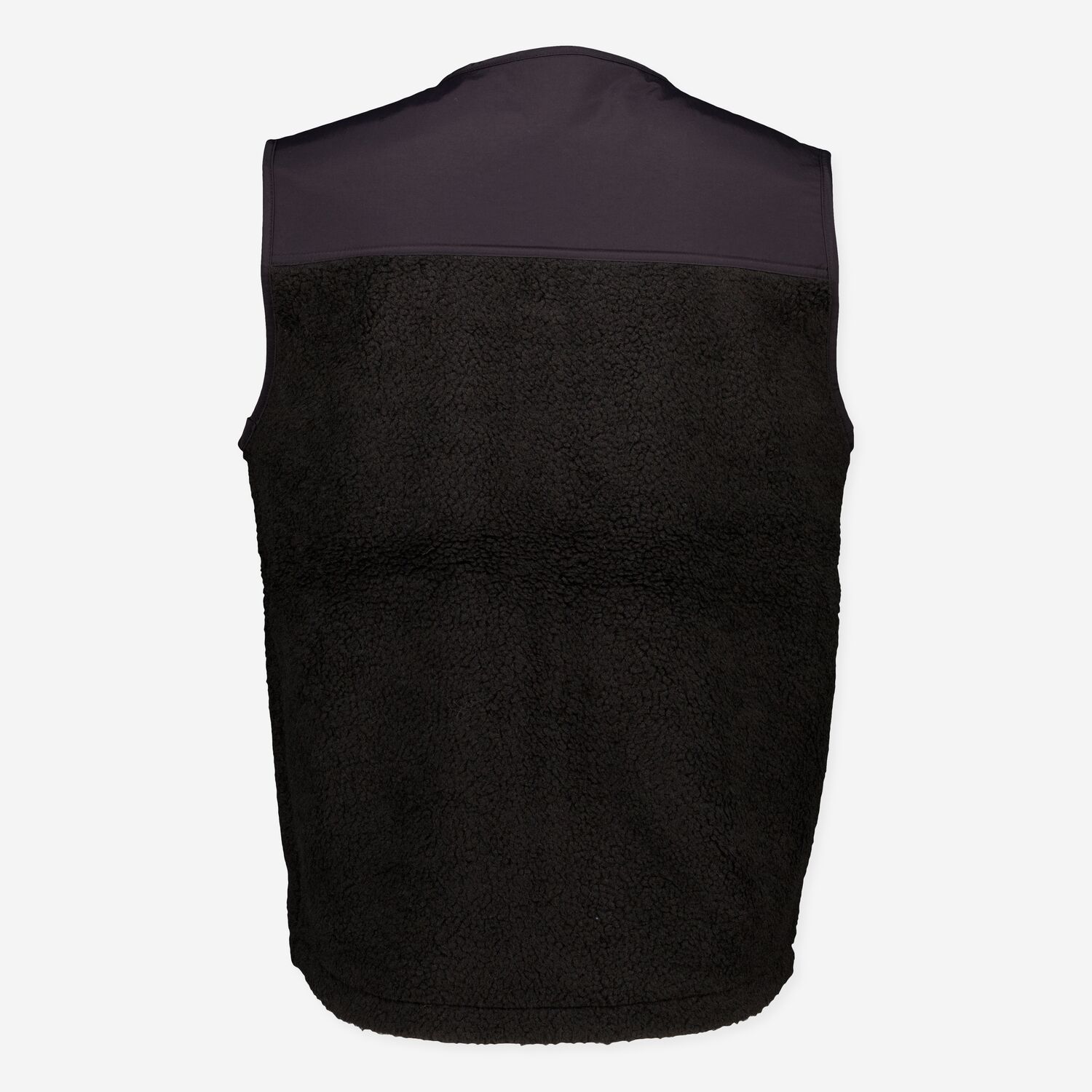 Black Embroidered Logo Fleece Gilet 2