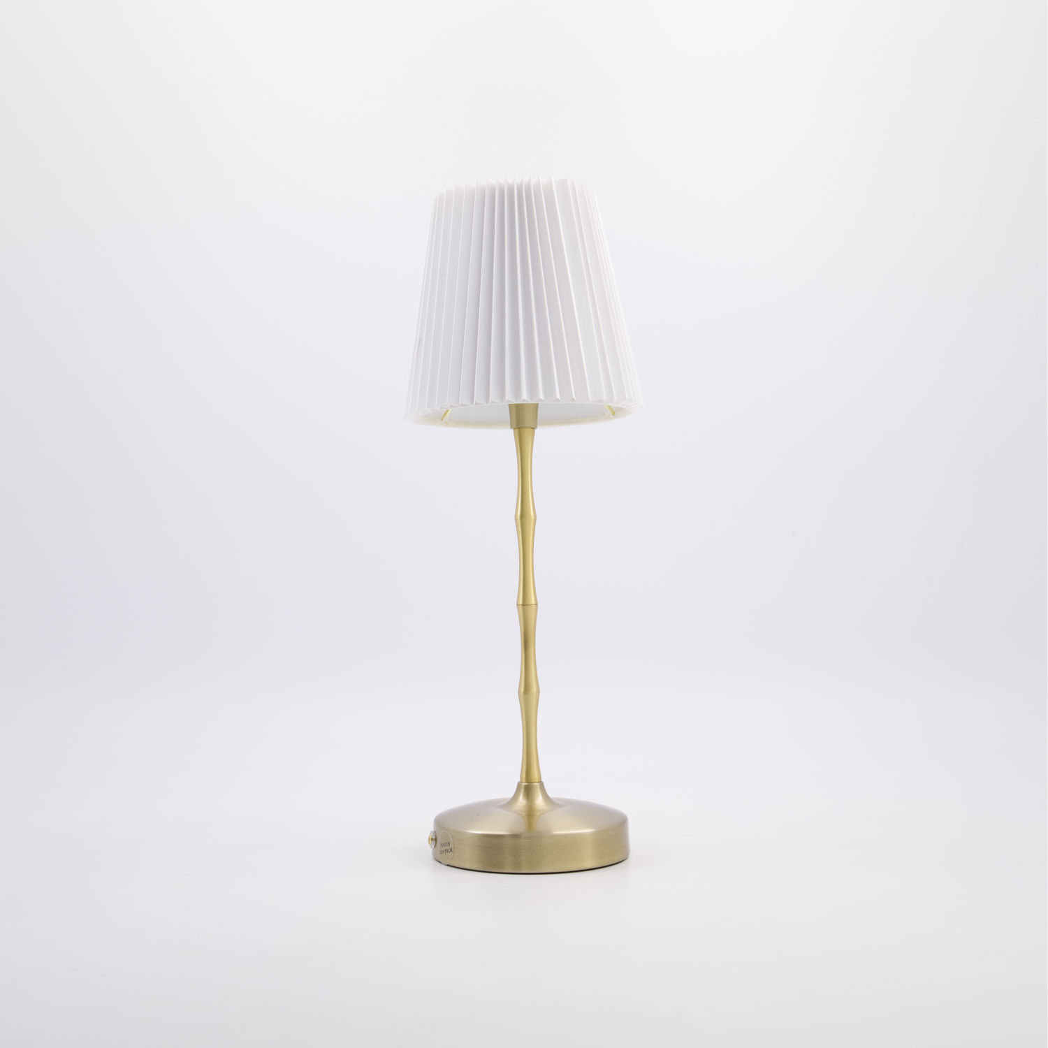 Gold Tone Bamboo Shape Rechargeable Table Lamp 39x14cm