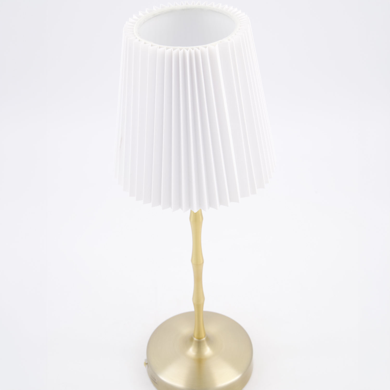 Gold Tone Bamboo Shape Rechargeable Table Lamp 39x14cm 2