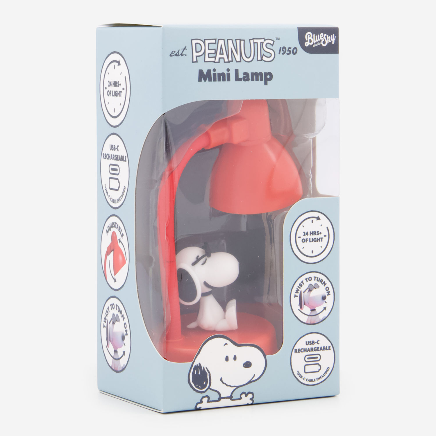 Red Snoopy Mini Lamp 11x6.5cm