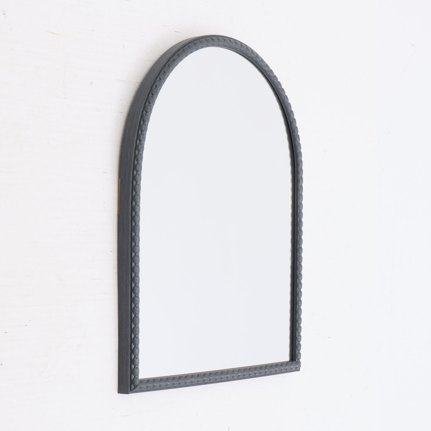 Black Arched Wall Mirror 53x43cm