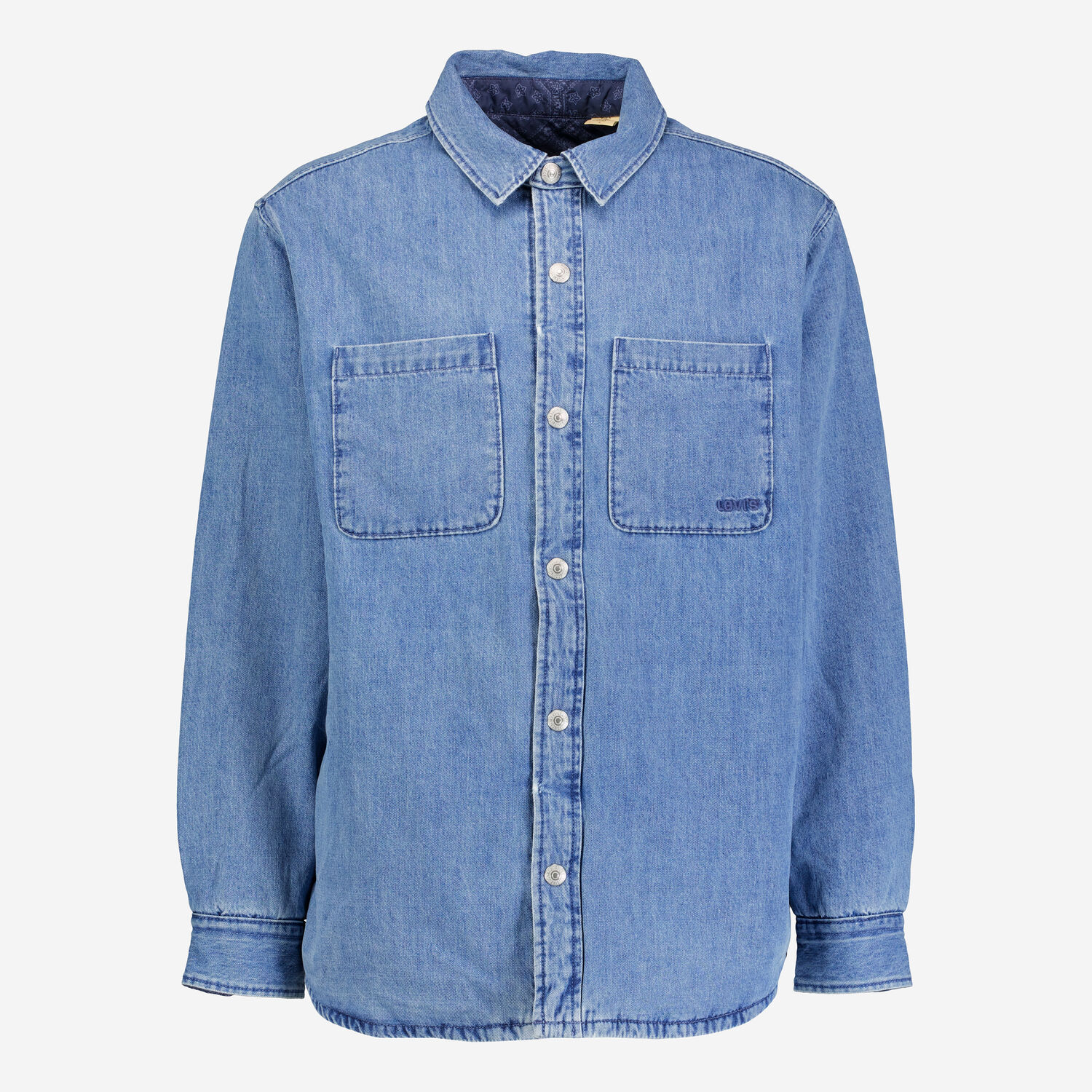 Blue Denim Bryant Padded Overshirt Jacket