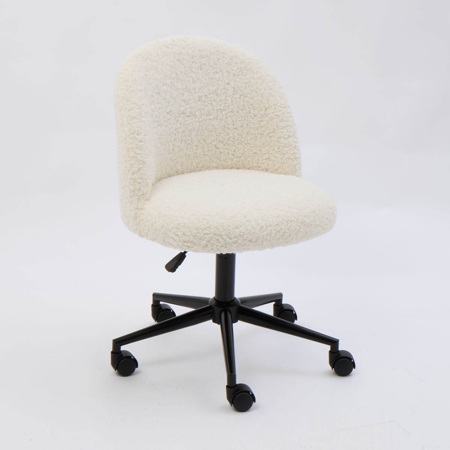 Cream Sherpa Office Chair 85x58cm