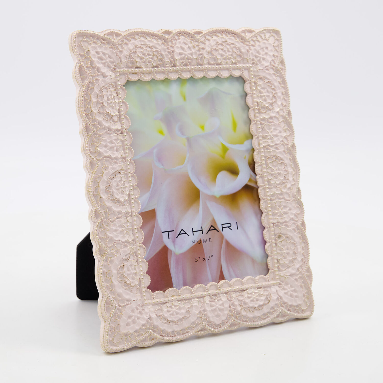 Pink Lace Edge Photo Frame 7x5in