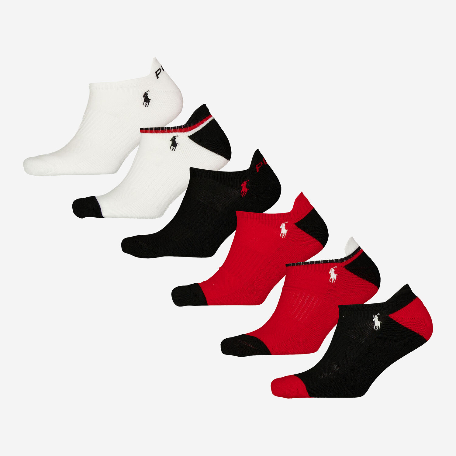 Six Pack Multicolour Low Cut Socks