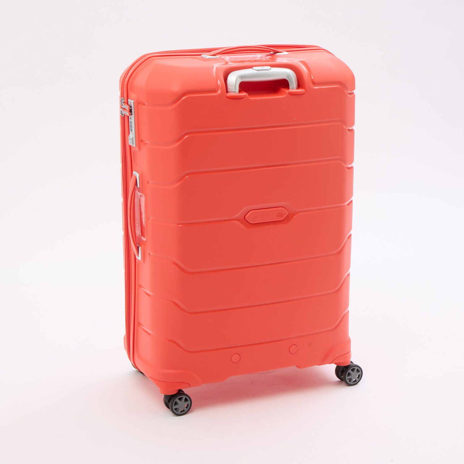  Large Tangerine Red Flux Hardshell Suitcase 2