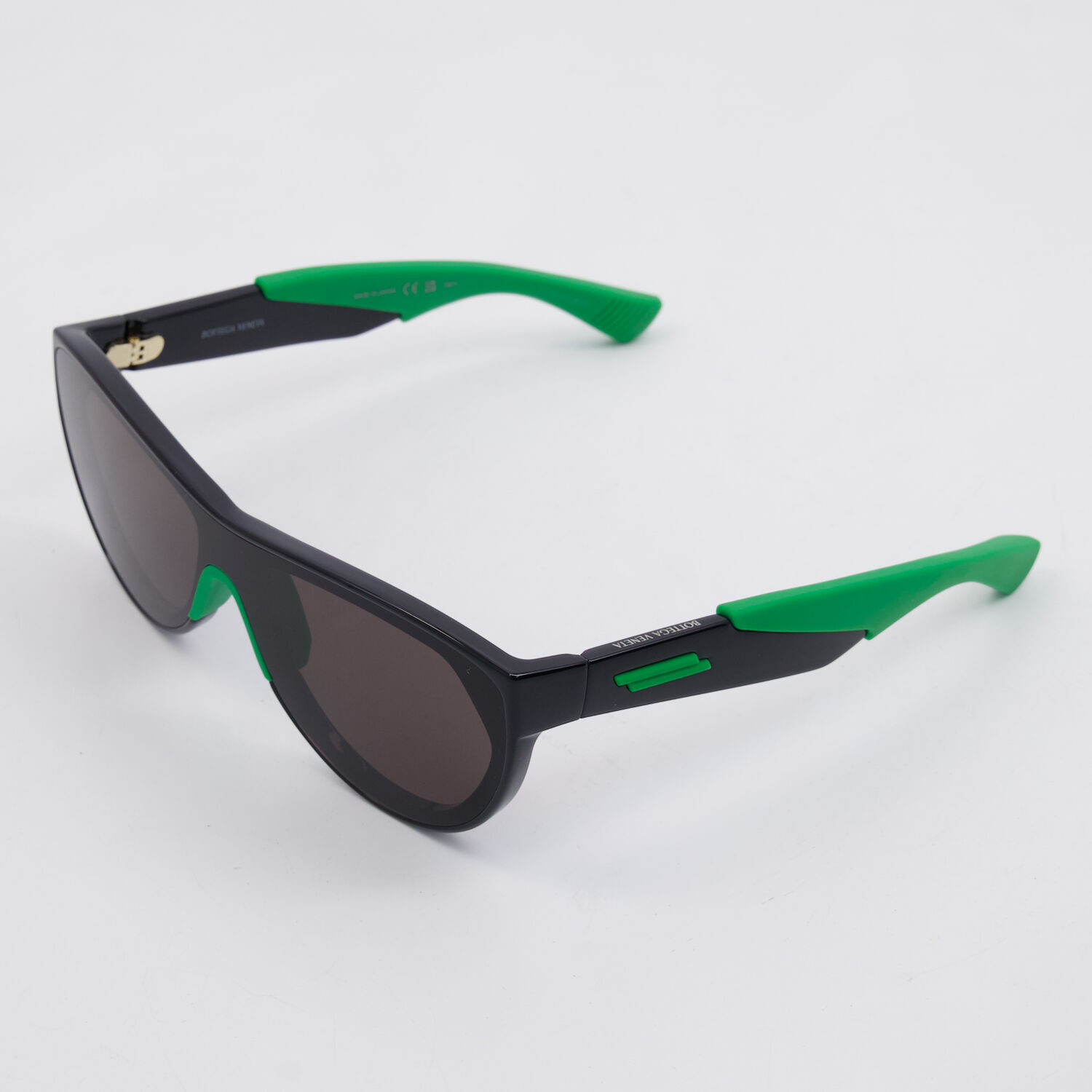  Black & Green BV1234S Shield Sunglasses 2