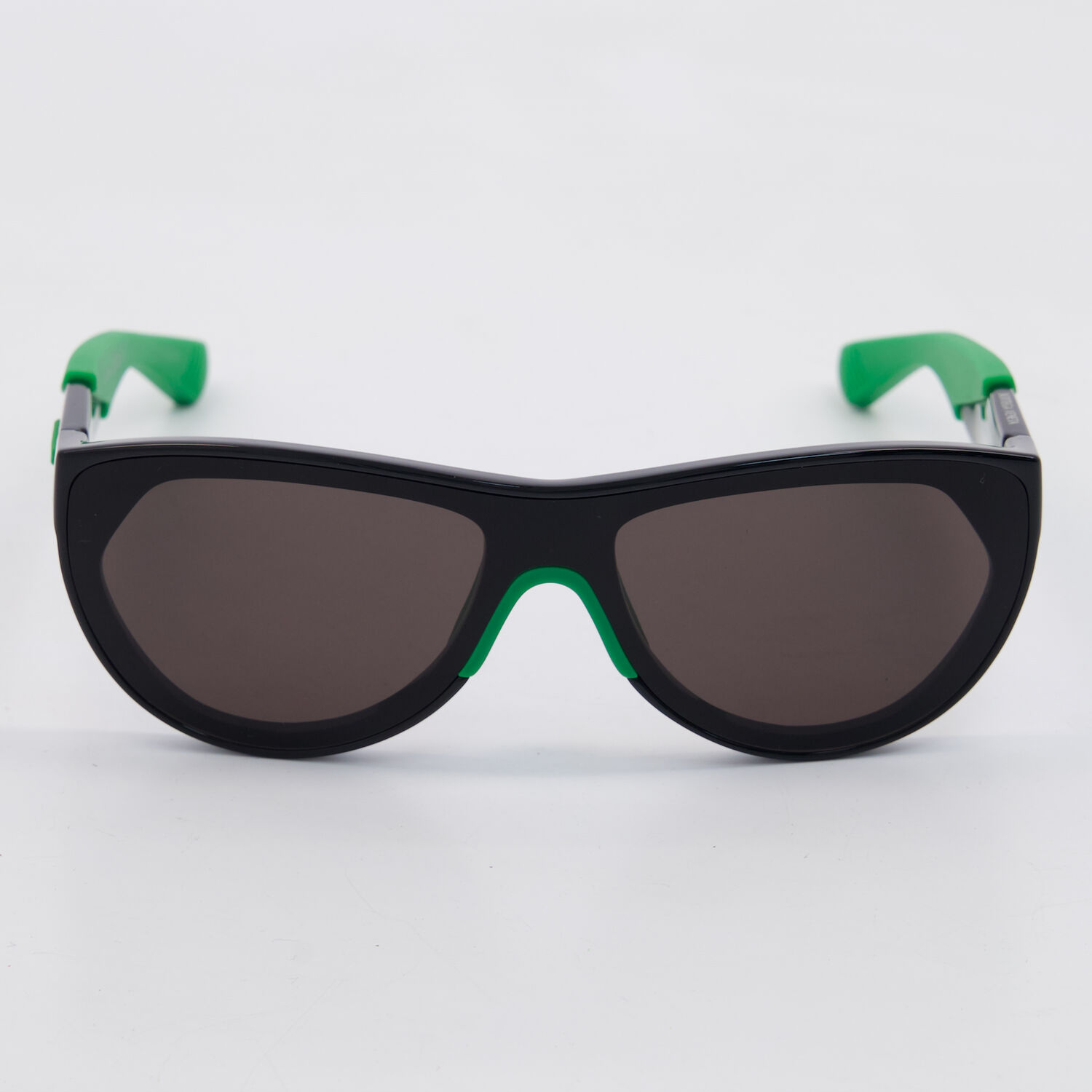  Black & Green BV1234S Shield Sunglasses