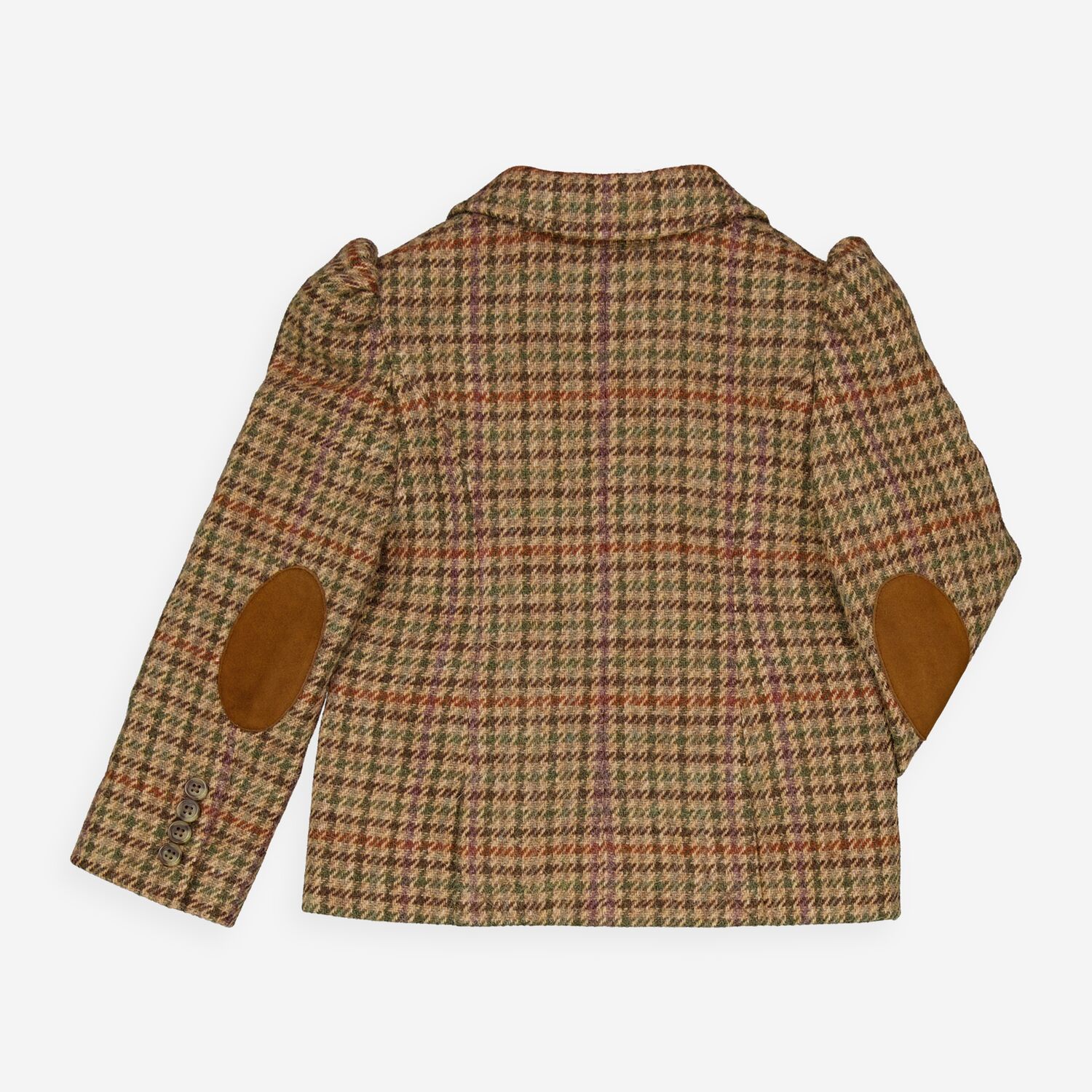 Brown Wool & Alpaca Dogtooth Blazer 2