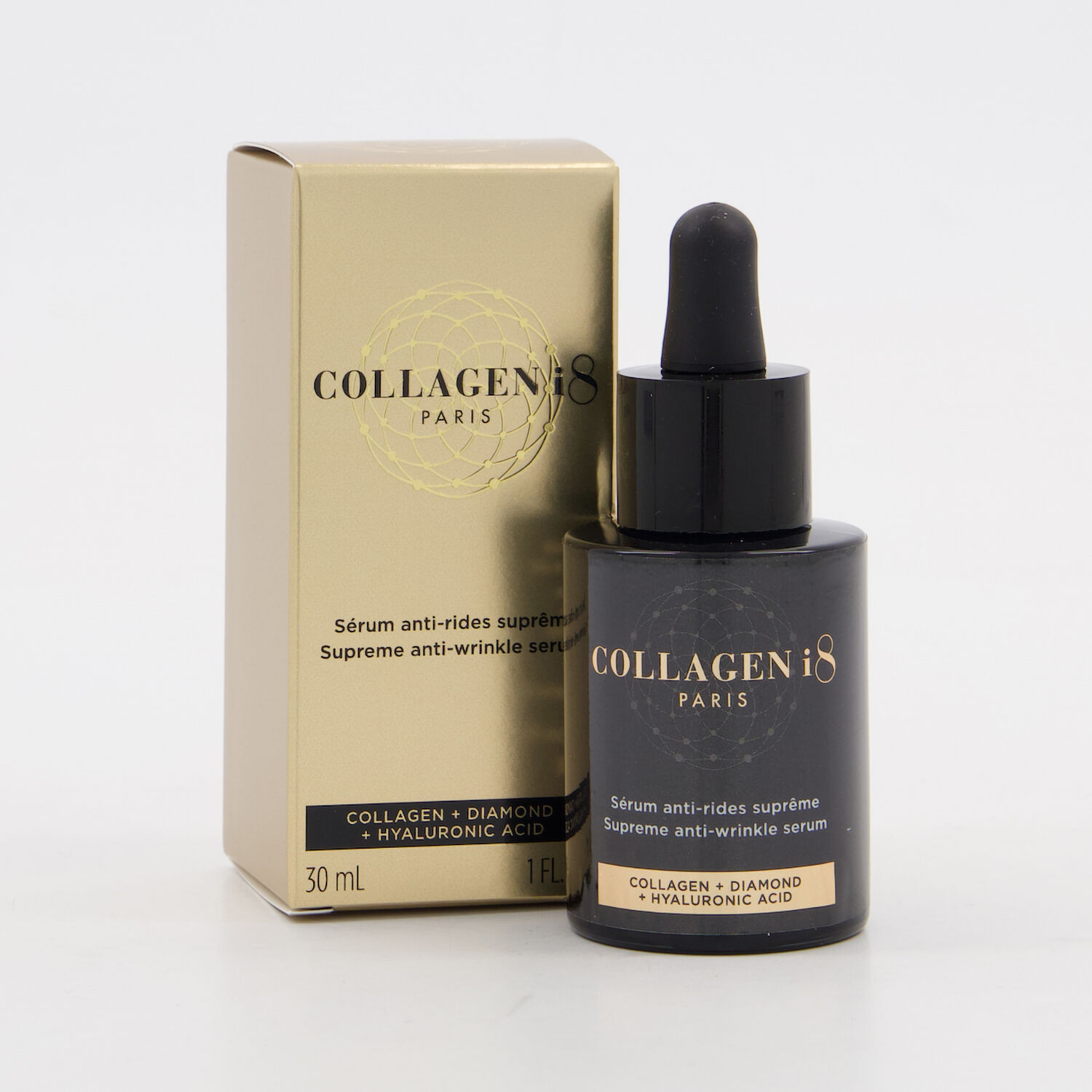 Collagen i8 Paris Supreme Anti-Wrinkle Serum with Collagen, Diamond & Hyaluronic Acid 30ml