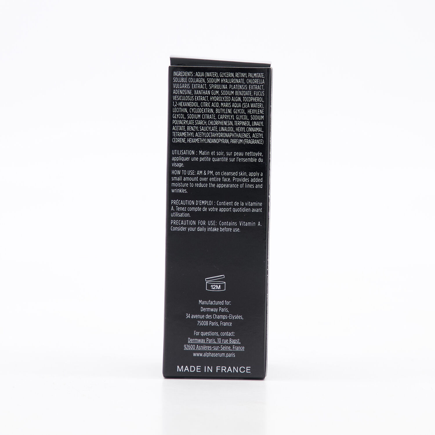 Alpha Serum Paris Retinol + Collagen Anti-Wrinkle Face Serum 30ml 2