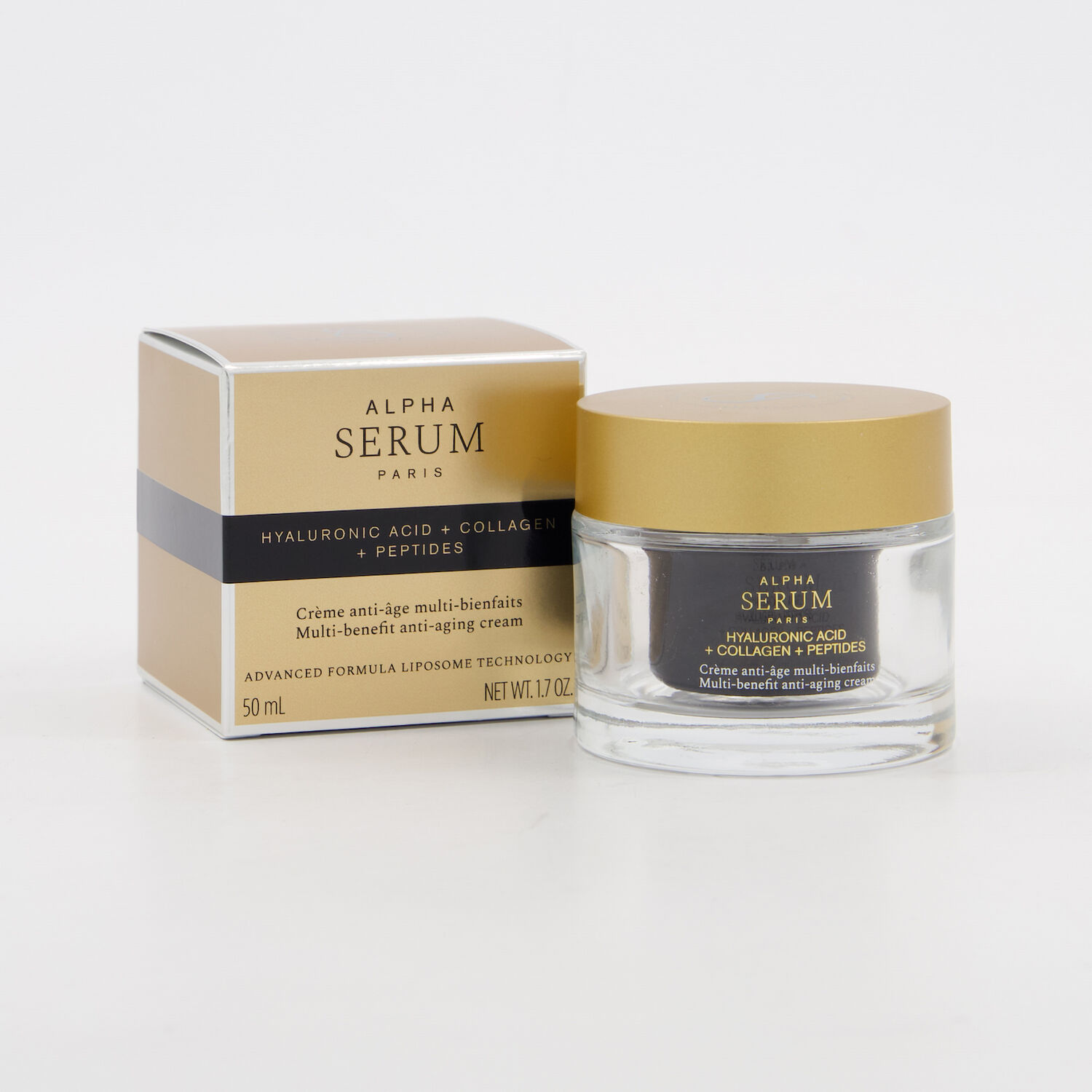 Alpha Serum Paris Hyaluronic Acid, Collagen & Peptides Multi-Benefit Anti-Ageing Cream 50ml