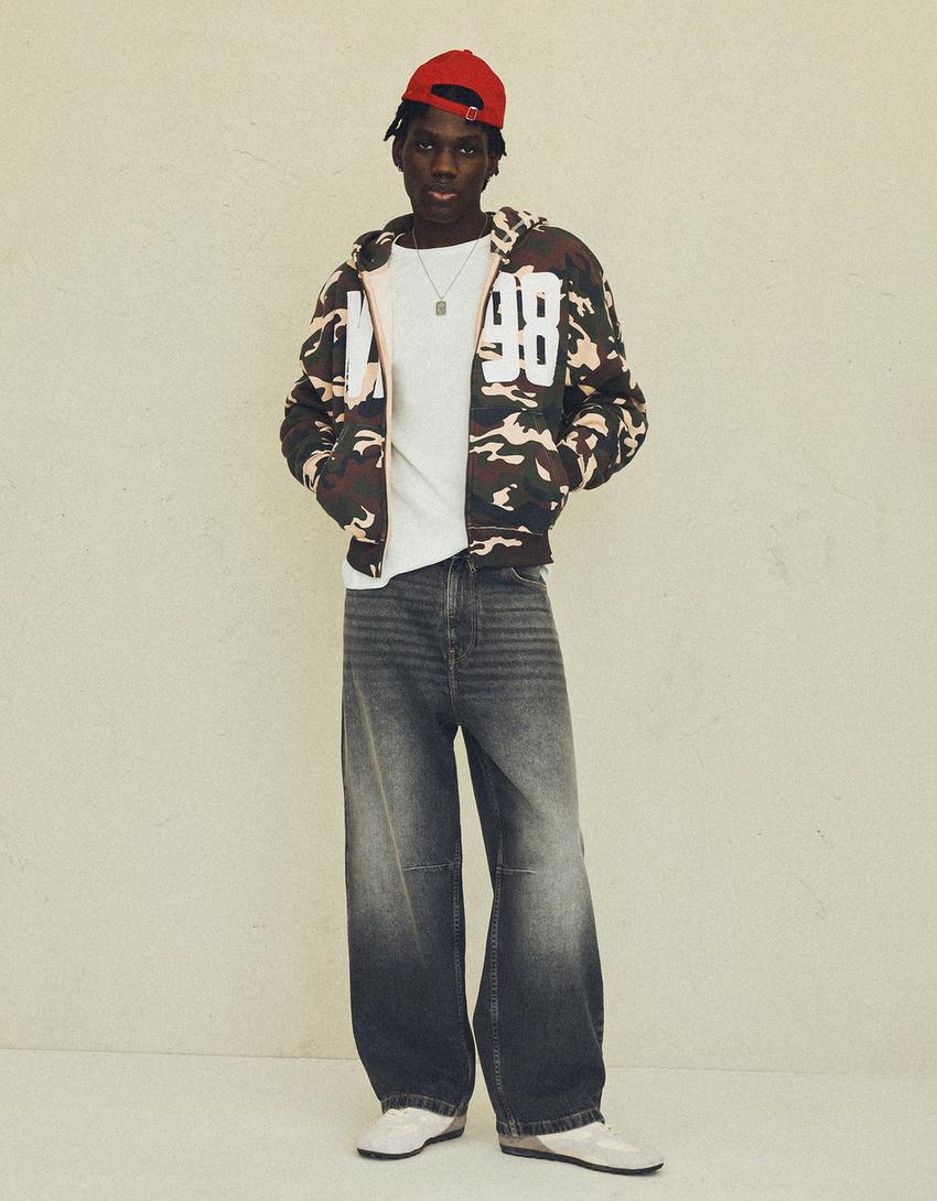 Zip-up Hoodie With Print 2