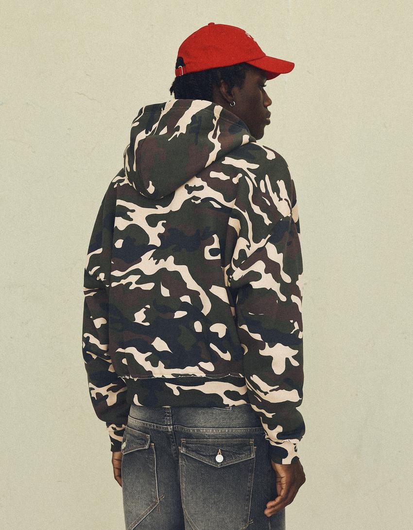 Zip-up Hoodie With Print 4