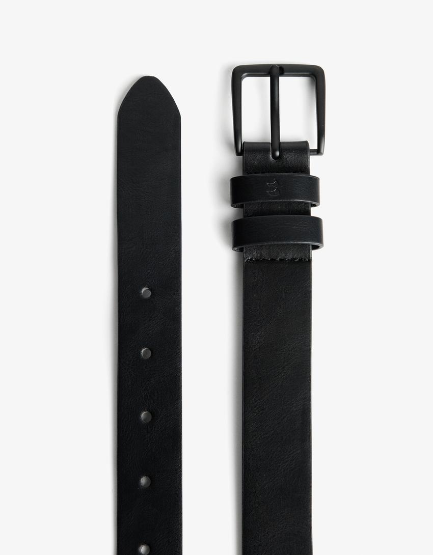 Fine leather effect belt 2