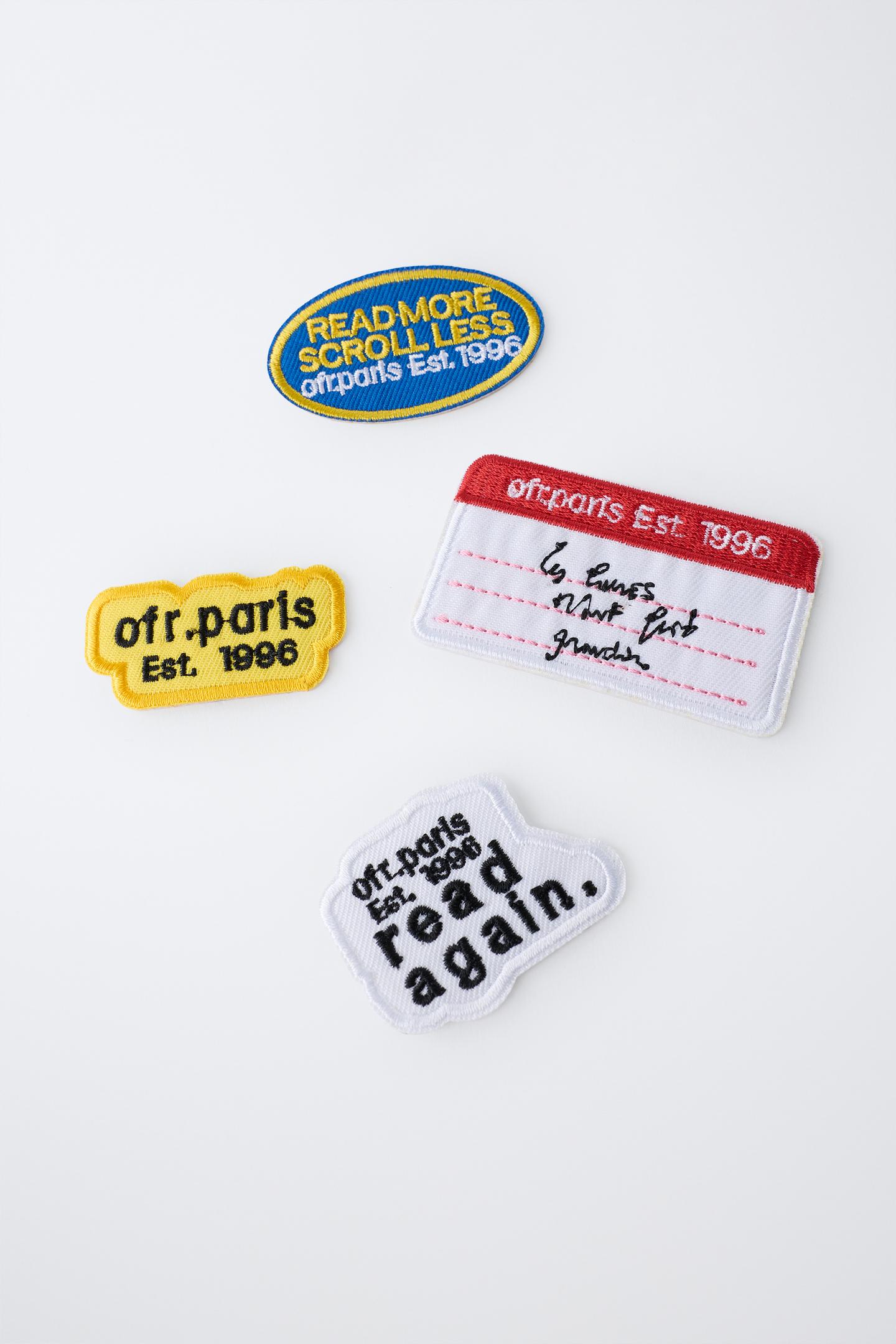 Vintage-Inspired Embroidered Iron-On Patch Set 3