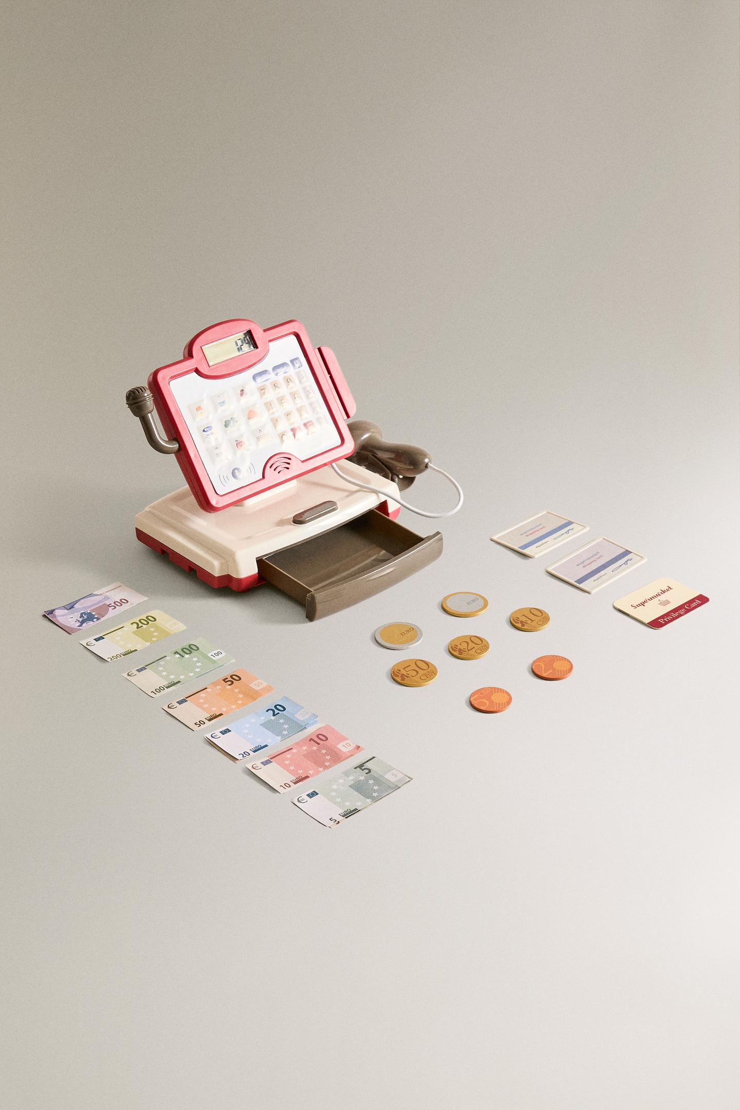 Wooden Pretend Play Cash Register Set 2