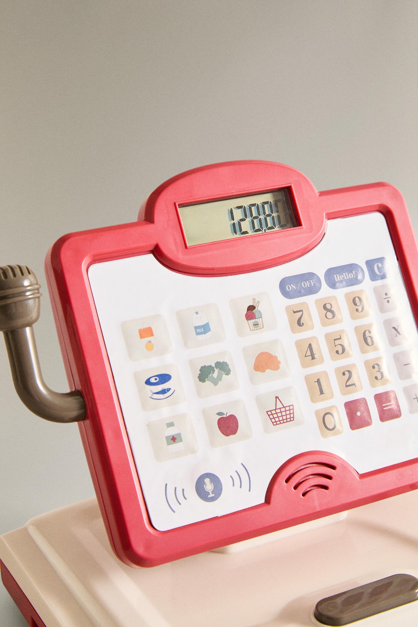 Wooden Pretend Play Cash Register Set 3