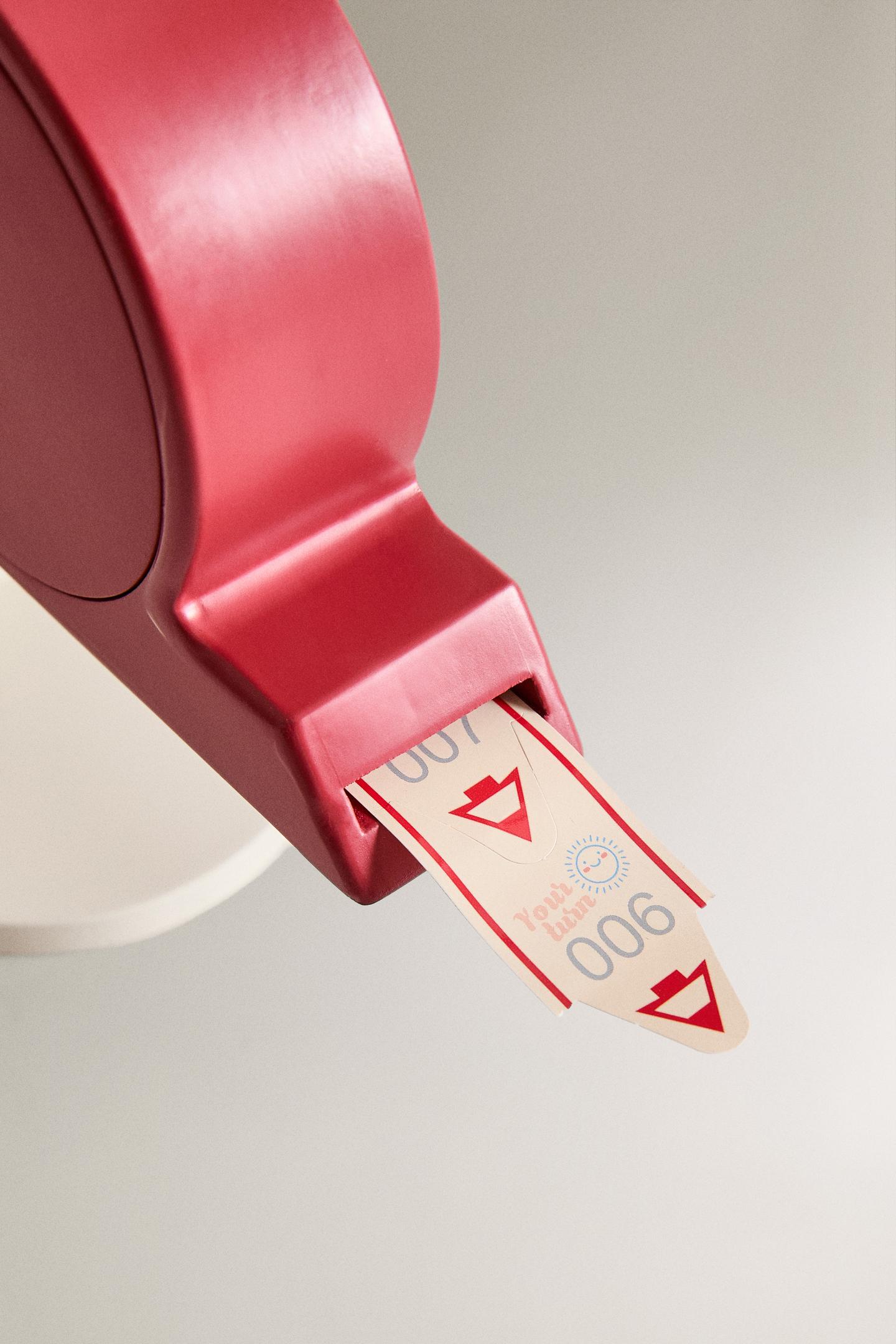 Wooden Pretend Play Queue Ticket Dispenser 2