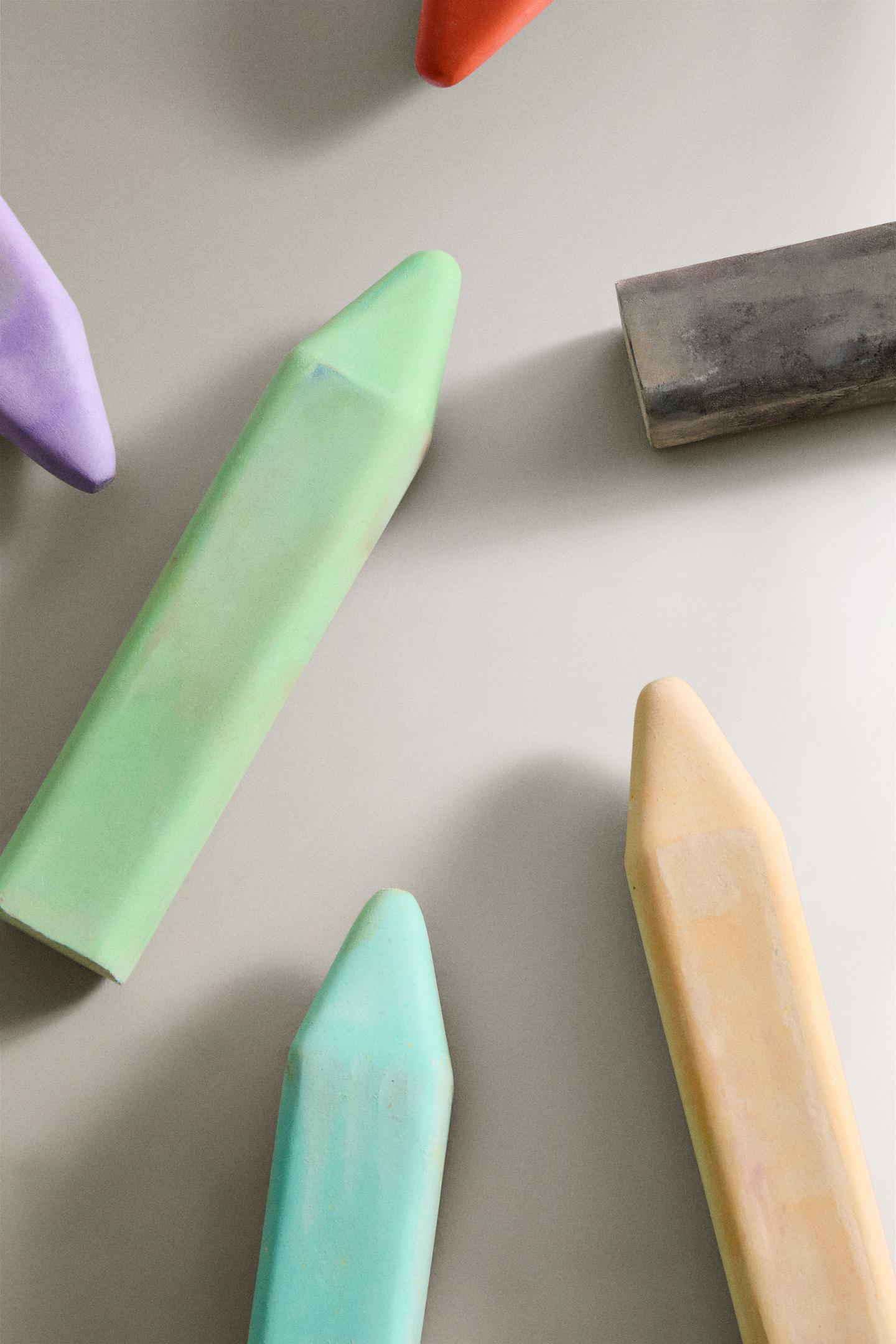 Jumbo Pastel Sidewalk Chalk Crayons Set 3