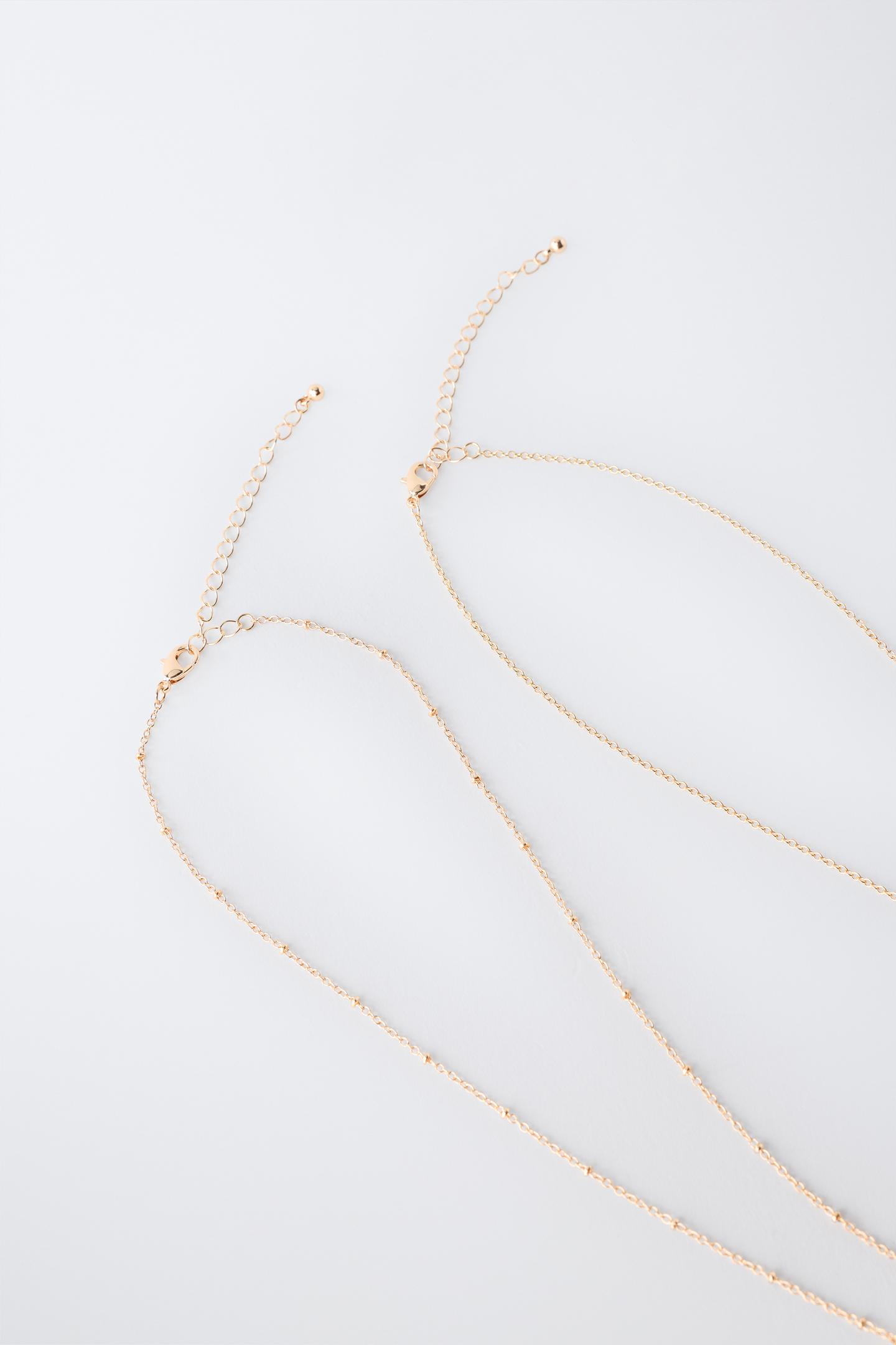 Gold Layered Heart & Floral Charm Necklace 3