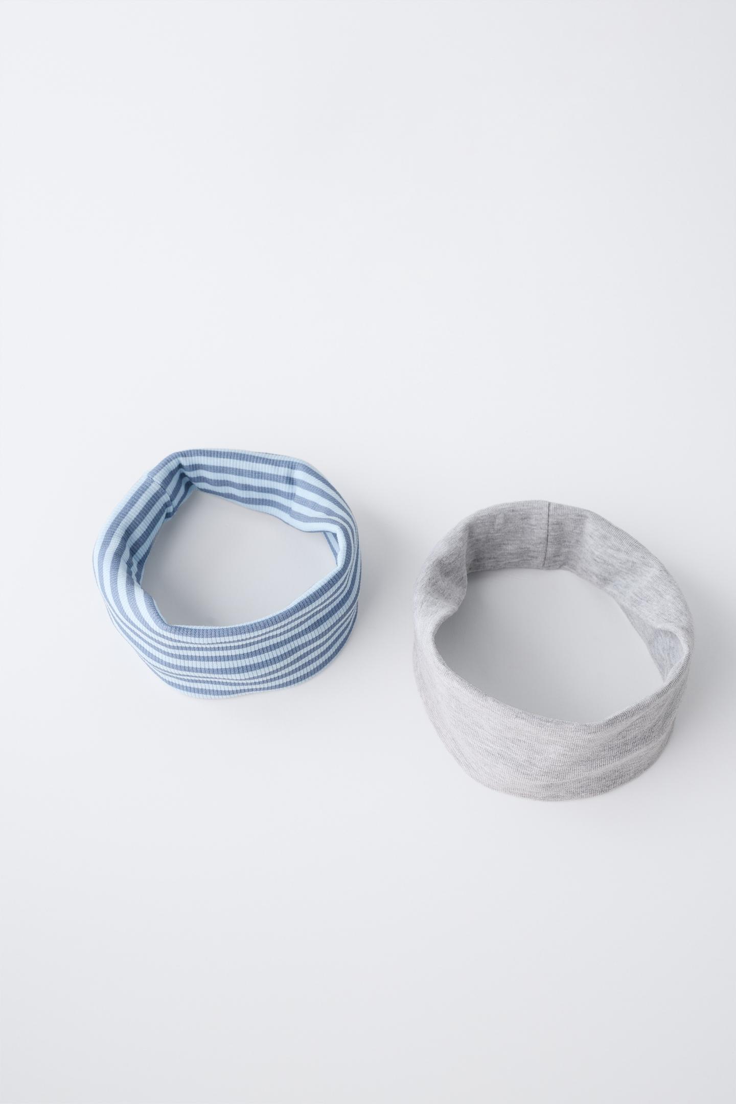 2-Pack Ribbed Stretch Headband Set 4