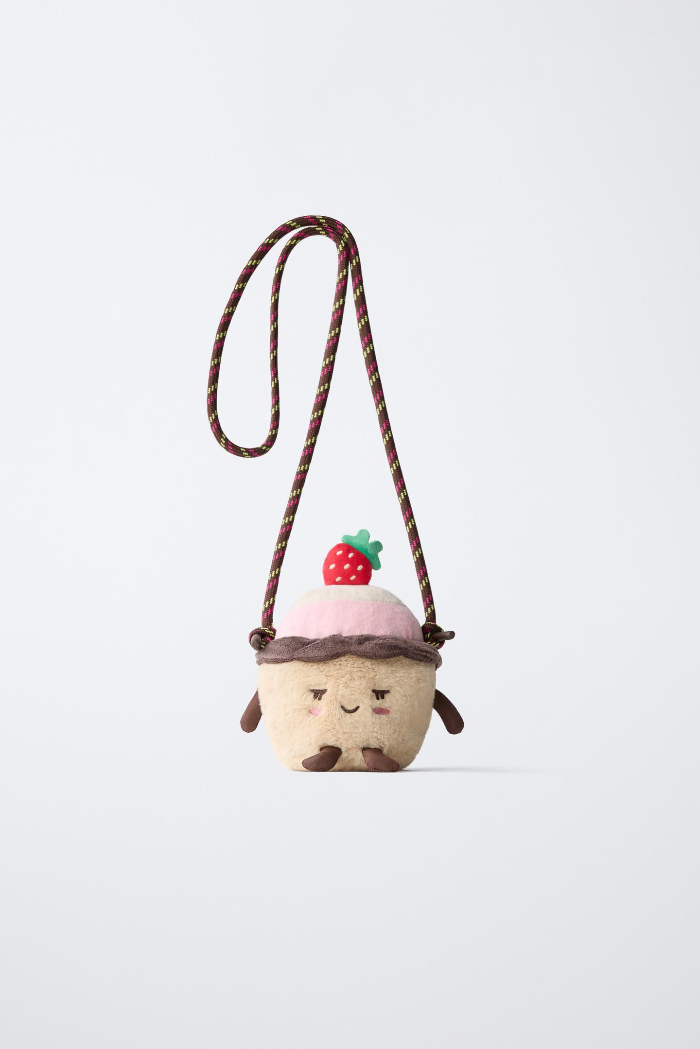 Strawberry Pudding Plush Crossbody Bag 2