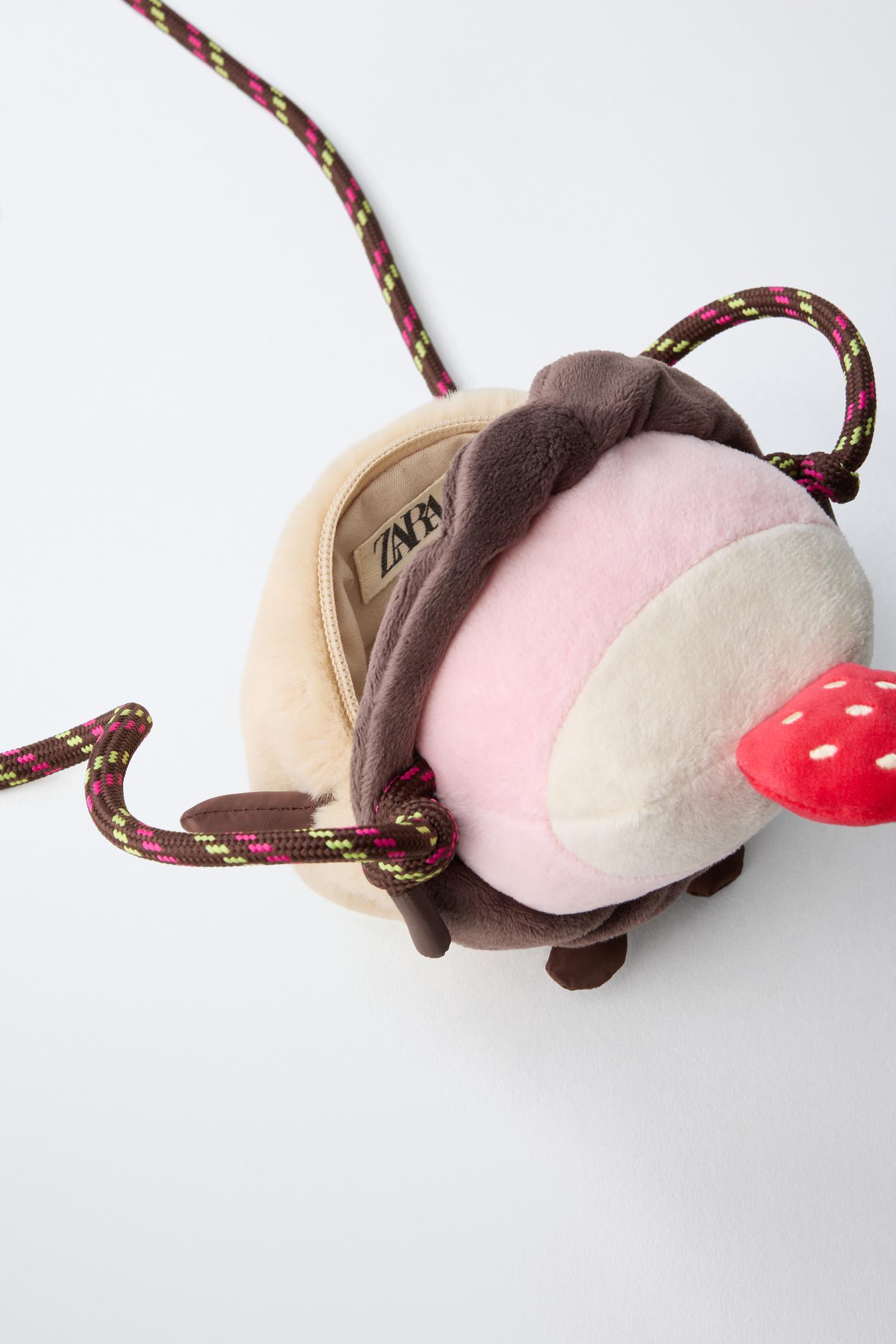 Strawberry Pudding Plush Crossbody Bag 4