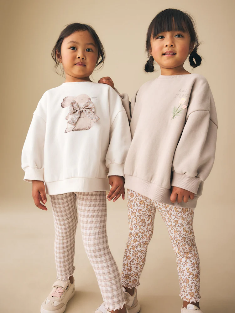 Girls' Printed Leggings Duo Pack 2